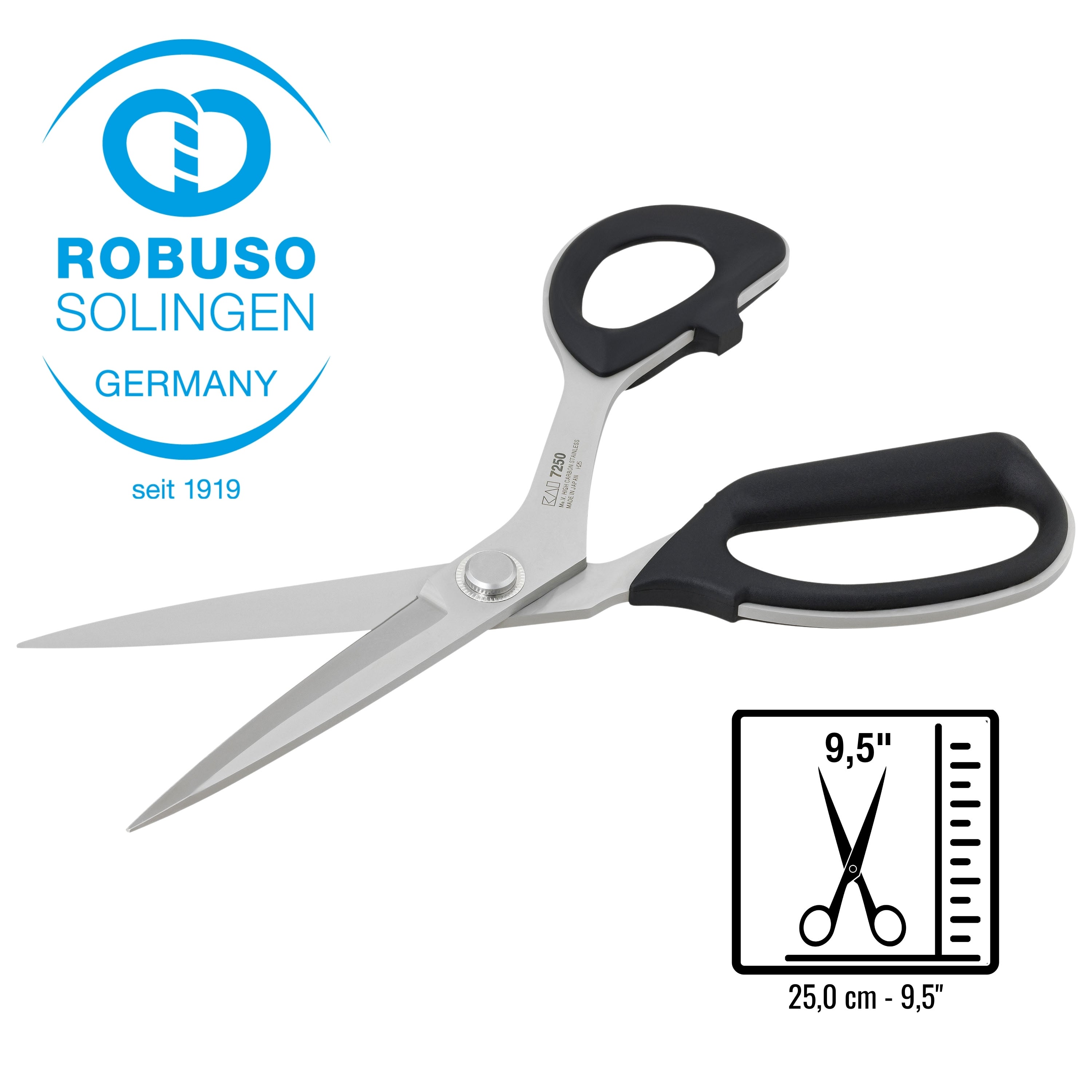 Forbici da sarto in acciaio inossidabile KAI 9,5" Forbici da sarto in acciaio inossidabile KAI 9,5"