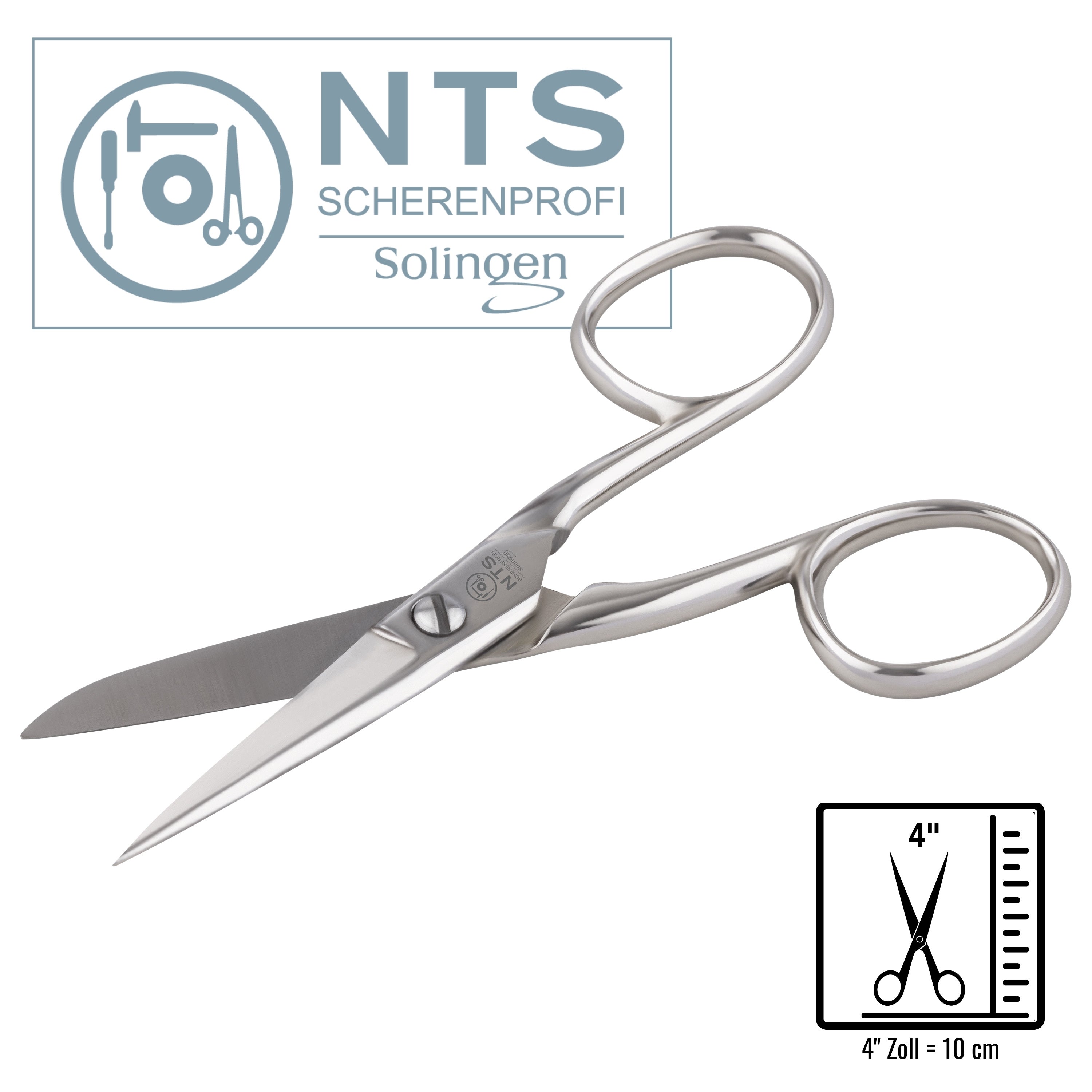 NTS Industrial Scissors pointed/blunt 4"