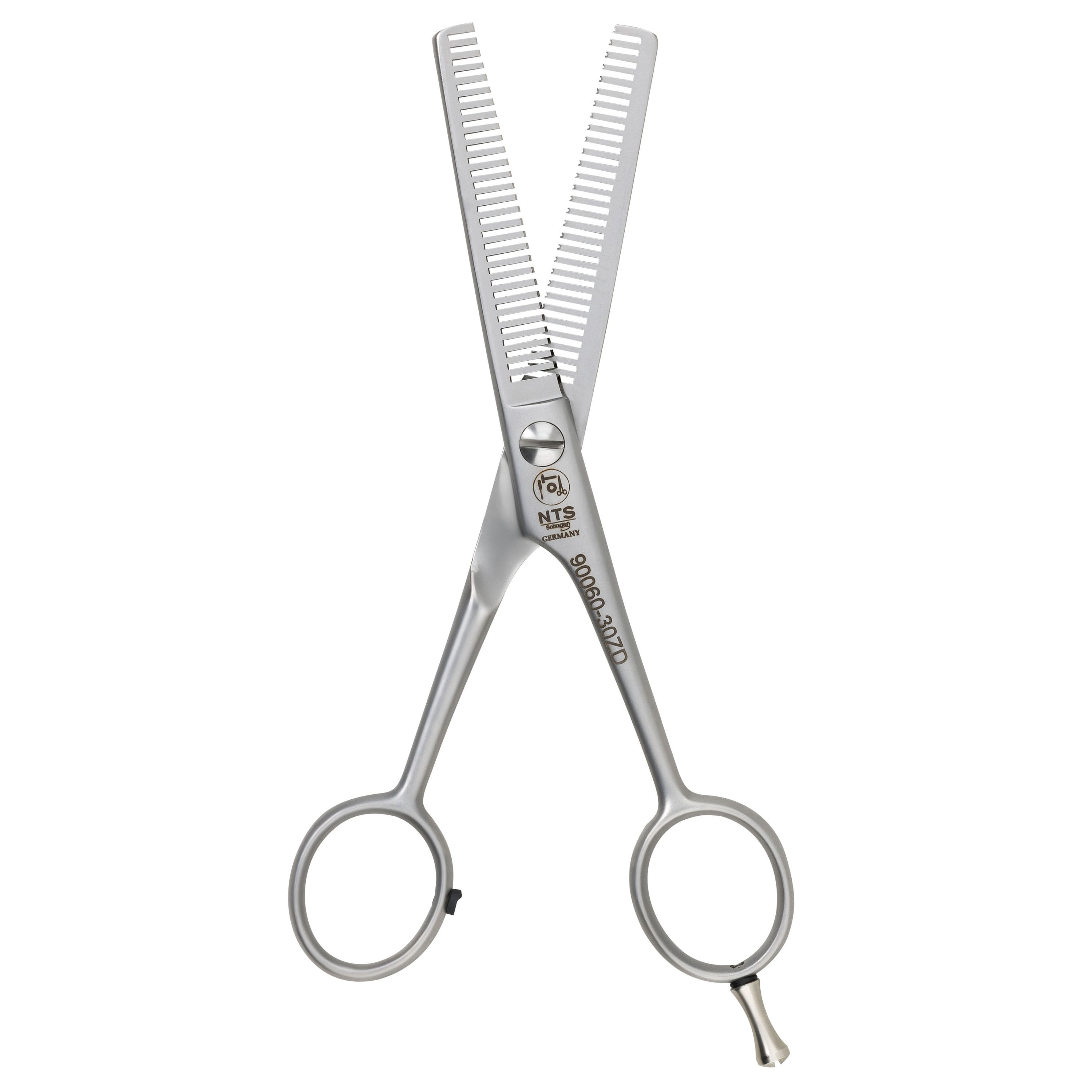 NTS Tijeras de entresacar para perros dog-Pet-Line, satinadas 6" 30 dientes en ambos lados