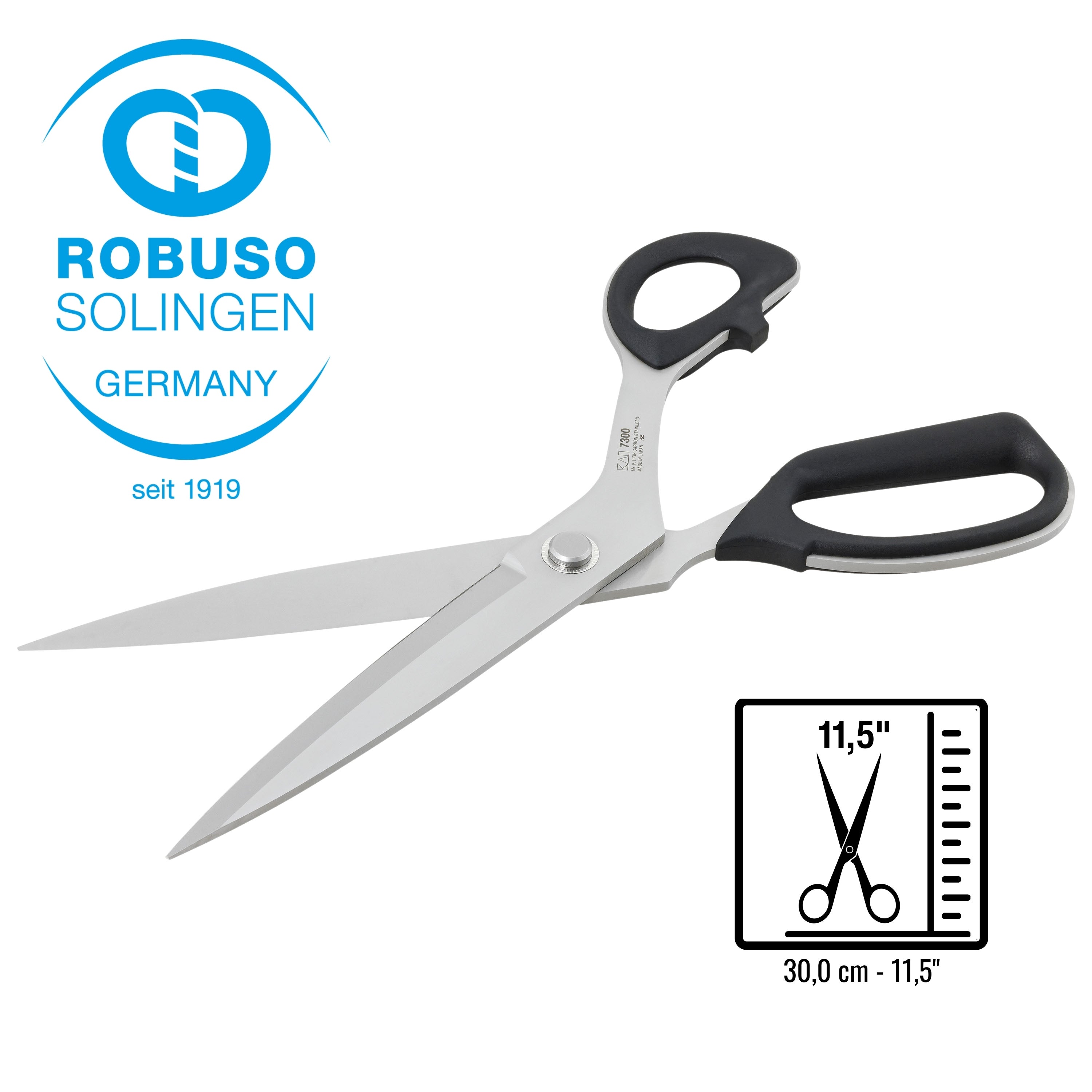 Krejčovské nůžky KAI 2200/R/11,5", nerezová ocel Krejčovské nůžky KAI 2200/R/11,5", nerezová ocel