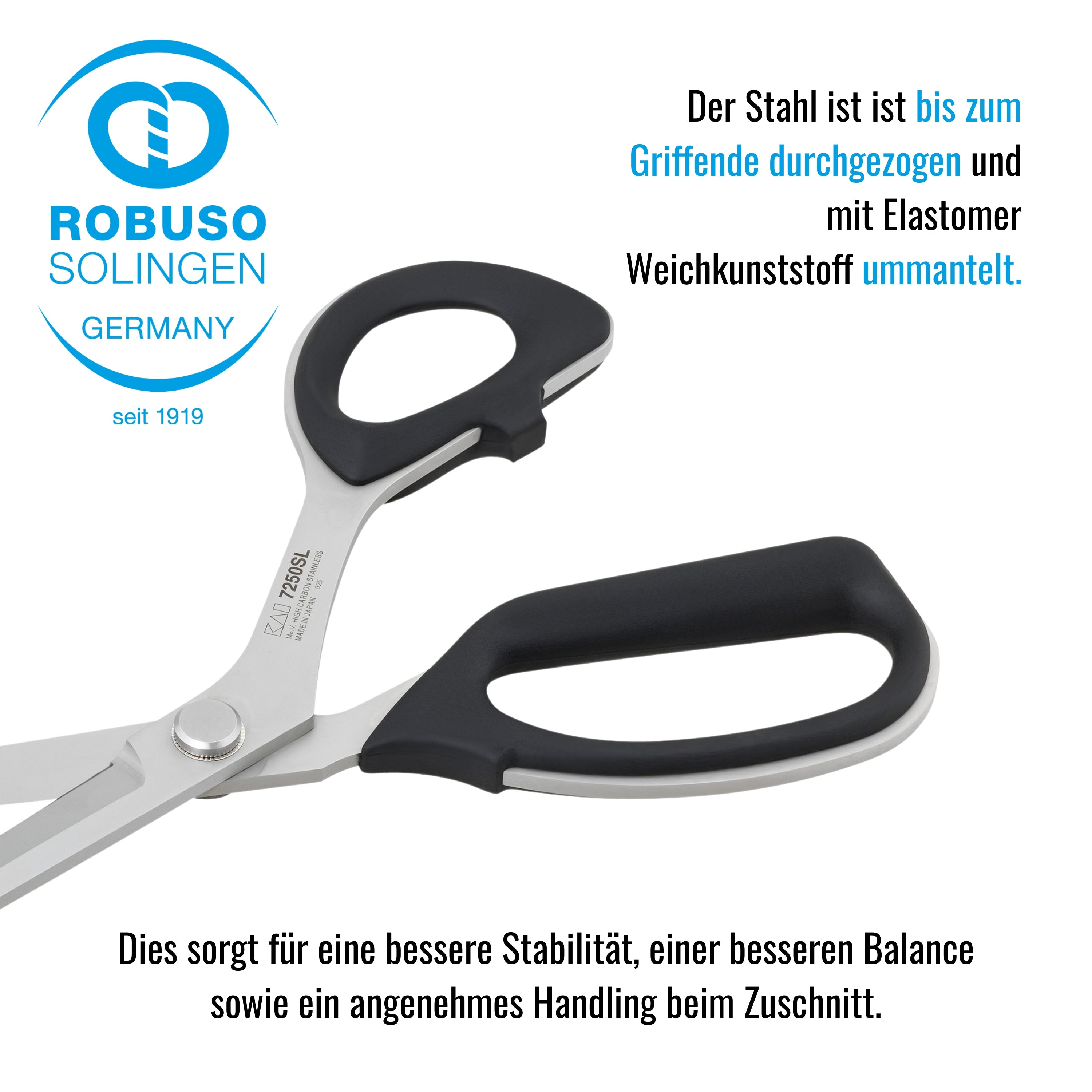 KAI Střihačské nůžky 2203/R/9,5", štíhlý model