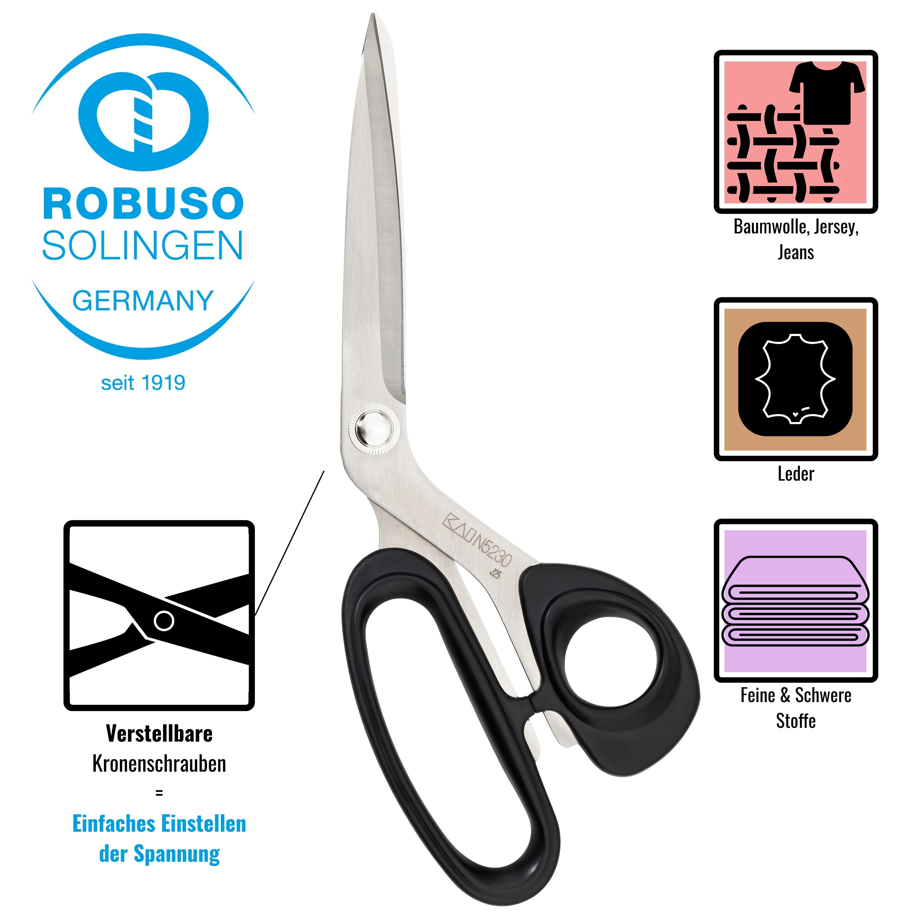 KAI Trimmer Střihačské nůžky 2223/R/9"