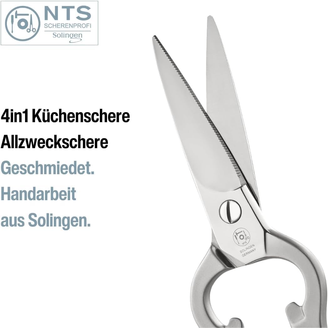 NTS Professional All-Purpose Kitchen Shears, stainless steel 8"