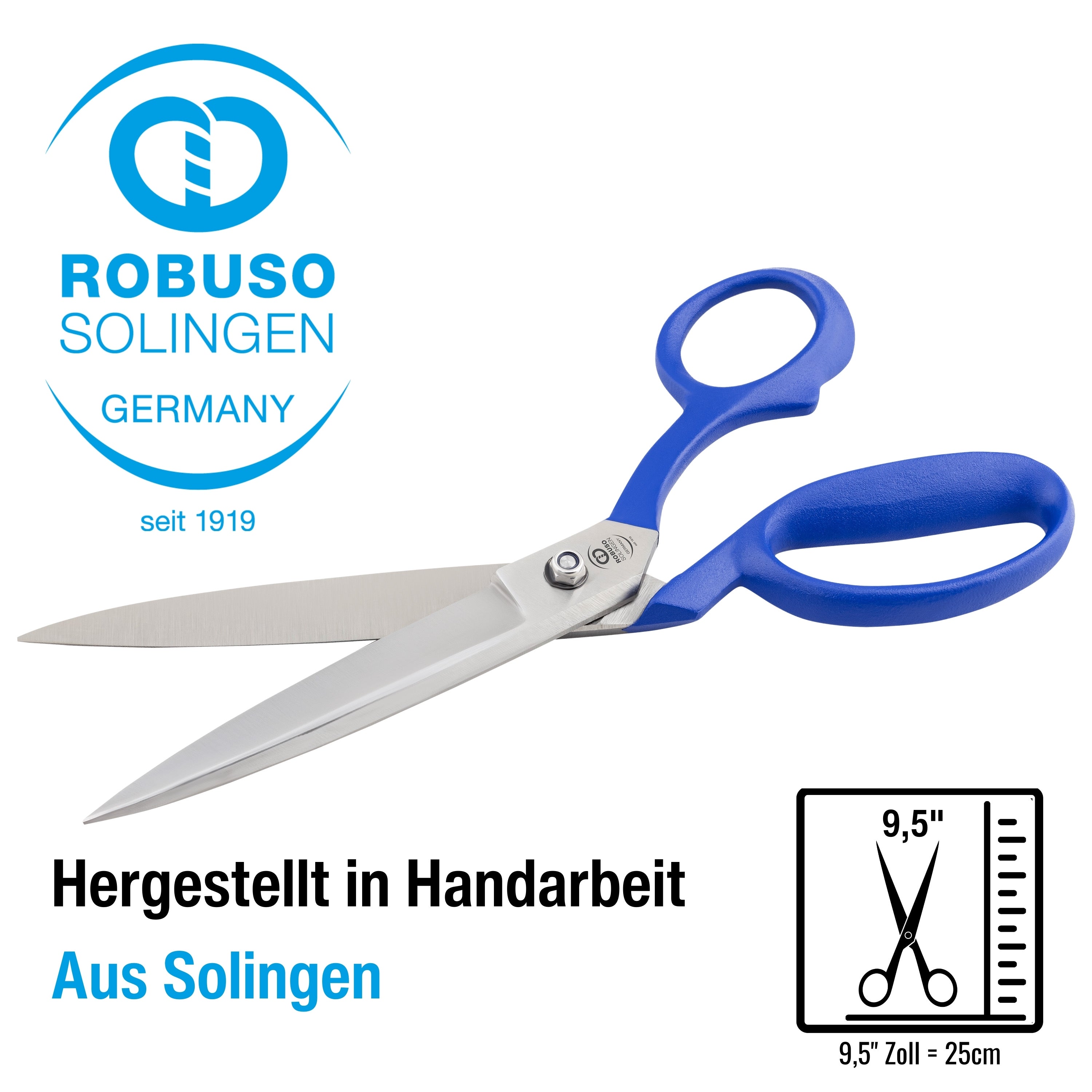 ROBUSO Střihací nůžky - pro technické textilie - 1026/C/9.5" ROBUSO Střihací nůžky - pro technické textilie - 1026/C/9.5"