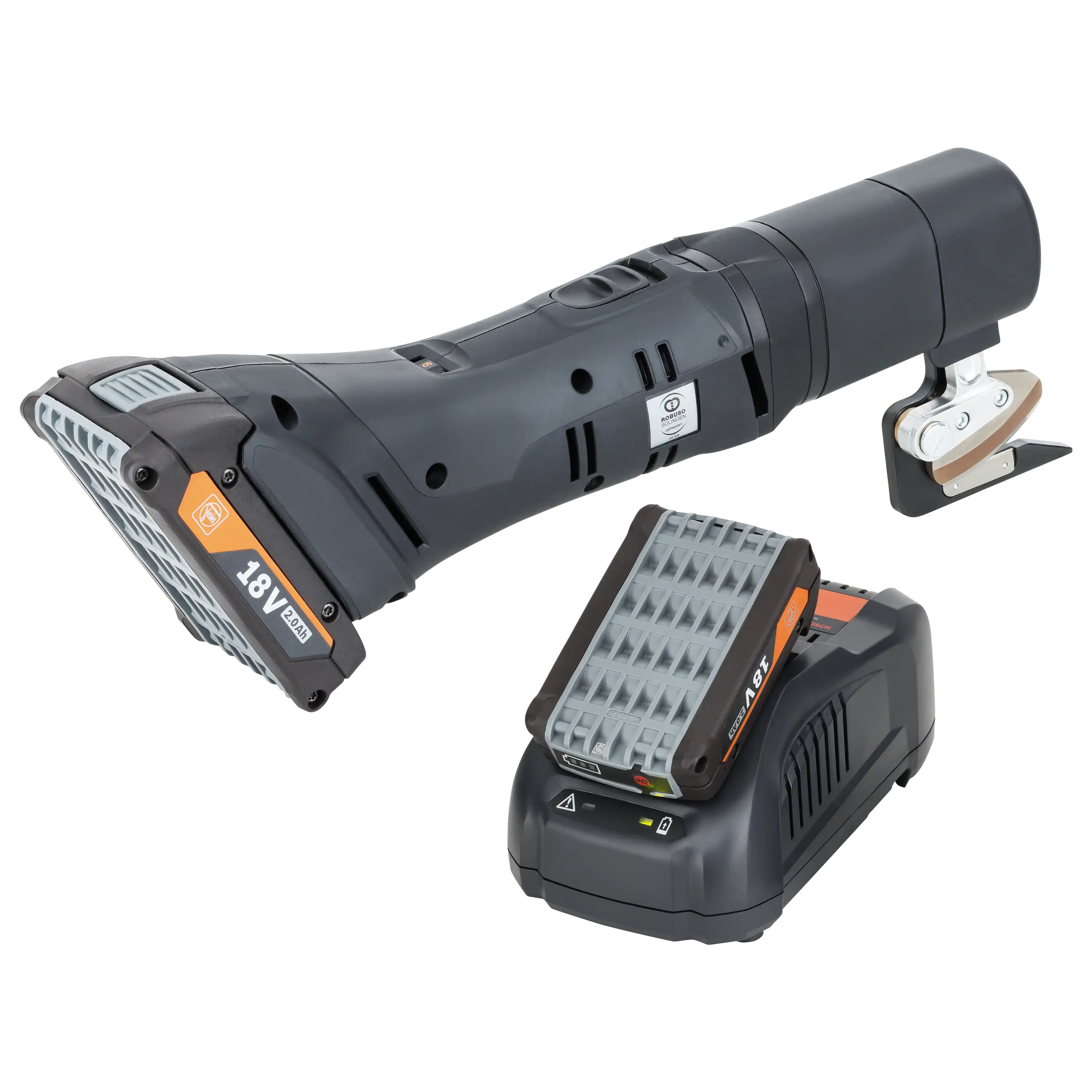 Power Cutter R1 V2 B45, Nabíječka, 2 Baterie 18V/2Ah Power Cutter R1 V2 B45, Nabíječka, 2 Baterie 18V/2Ah