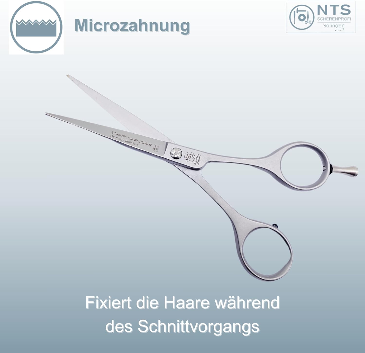 NTS Hair Scissors Silver Star Line 6.5" NTS Hair Scissors Silver Star Line 6.5"