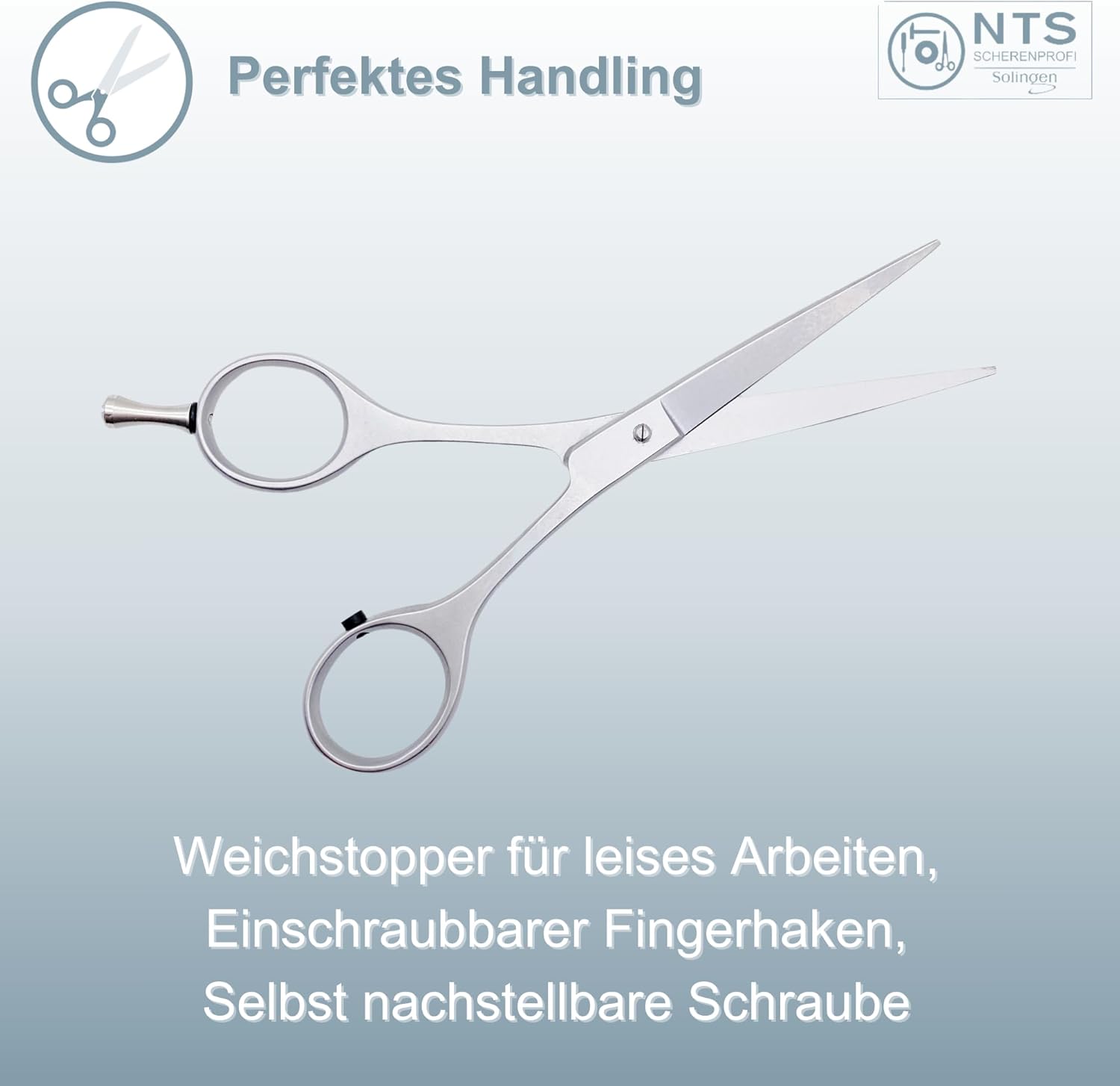 NTS Hair Scissors Silver Star Line 6.5" NTS Hair Scissors Silver Star Line 6.5"