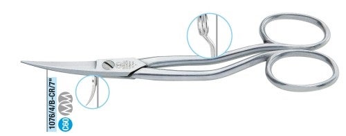 ROBUSO Forbici per formatura, curve + piegate 1076/4/B-CR/7" ROBUSO Forbici per formatura, curve + piegate 1076/4/B-CR/7"