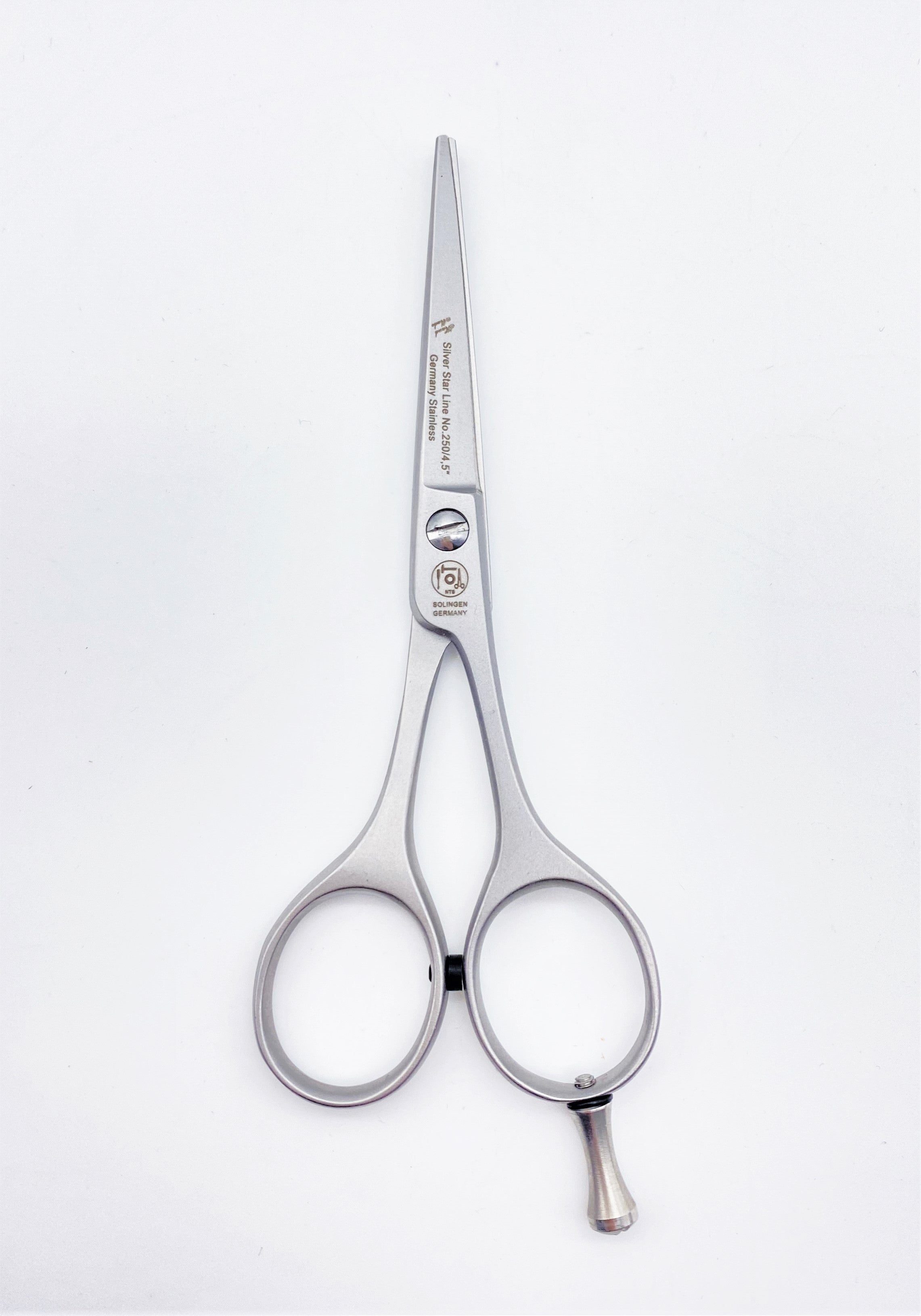 NTS Hair Scissors Silver Star Line 250-4.5 – Size 4.5 inch – 11.4 cm NTS Hair Scissors Silver Star Line 250-4.5 – Size 4.5 inch – 11.4 cm