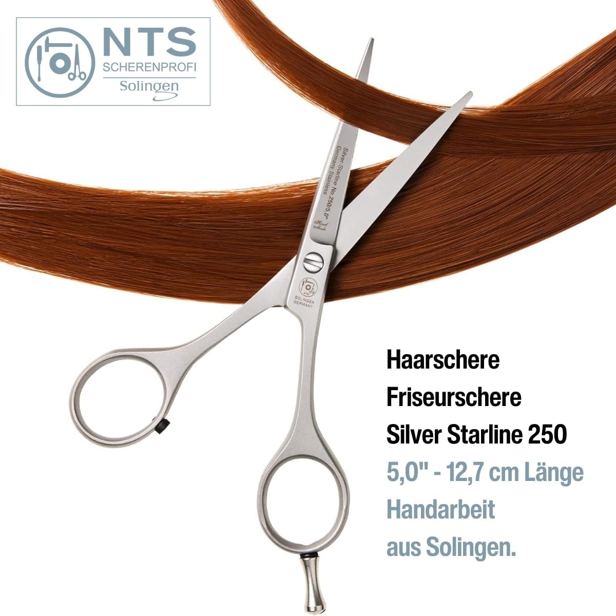 NTS Haarschere Silver Star Line 5"